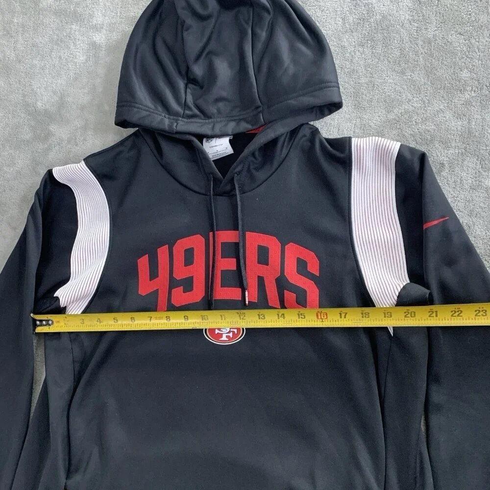 Nike Hoodie Men Medium San Francisco 49ers Sideline Stack Performance Pullover
